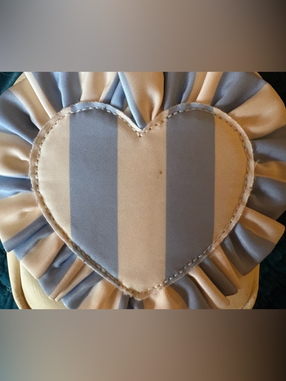 Stoney Clover Lane Mini Pouch with Hydrangea Heart Patch (sewn)